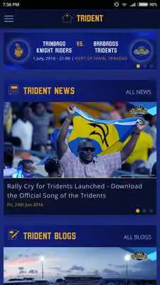 Play Official Barbados Tridents App
