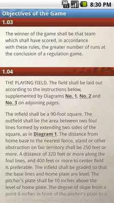Play Official Rules of Baseball