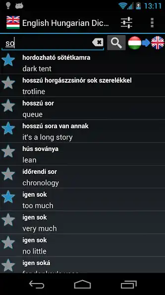 Play Offline English Hungarian Dictionary