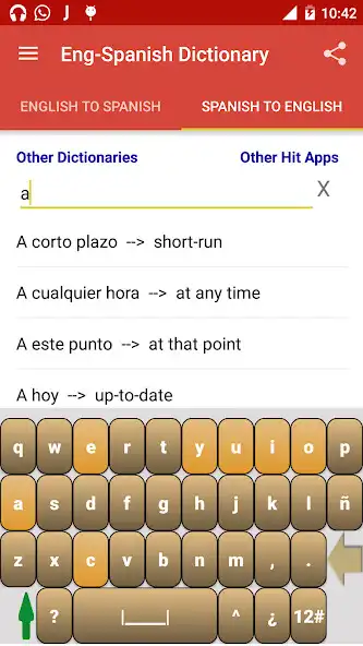 Play Offline English Spanish Dictionary as an online game Offline English Spanish Dictionary with UptoPlay