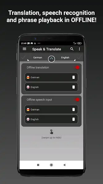 Play Offline translator Speak and Translate PRO as an online game Offline translator Speak and Translate PRO with UptoPlay
