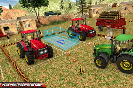 Play Offroad 3D Tractor Parking Games as an online game Offroad 3D Tractor Parking Games with UptoPlay