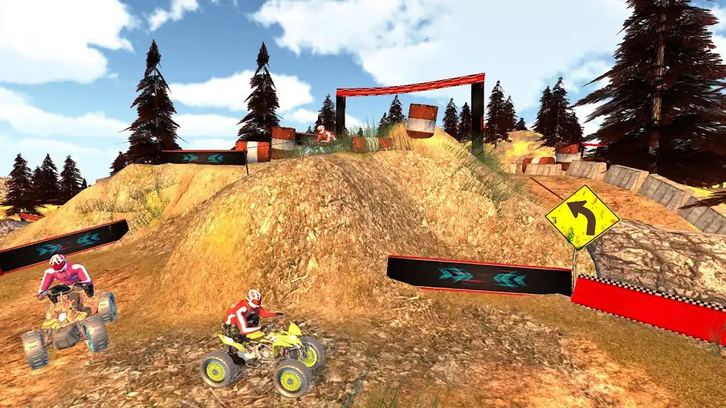 Play Offroad ATV Bike Stunt Racing as an online game Offroad ATV Bike Stunt Racing with UptoPlay