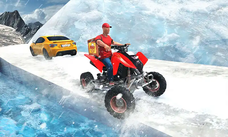 Play Offroad ATV Pizza Delivery Sim as an online game Offroad ATV Pizza Delivery Sim with UptoPlay