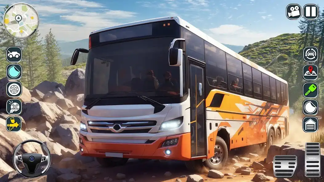 Play Offroad Bus Game: Driving Game as an online game Offroad Bus Game: Driving Game with UptoPlay