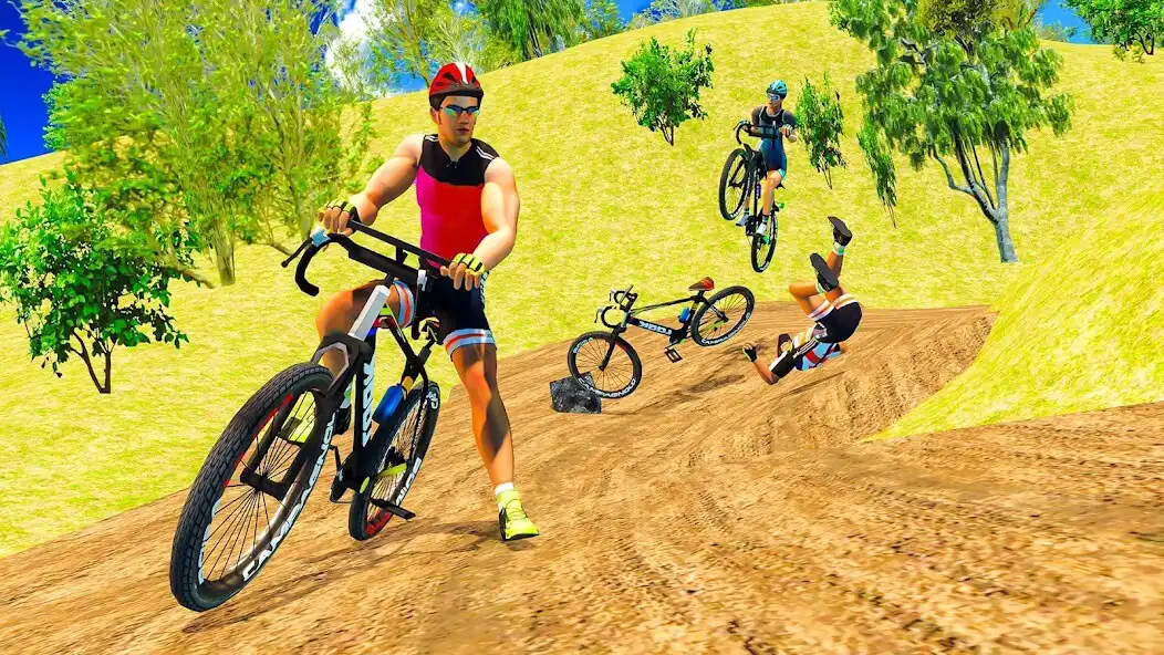 Play Offroad Cycle Game BMX Racing as an online game Offroad Cycle Game BMX Racing with UptoPlay