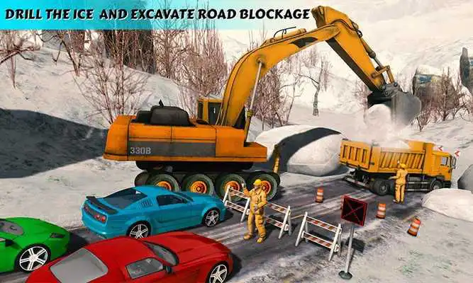 Play Offroad Excavator Crane Operator Snow Rescue 2018