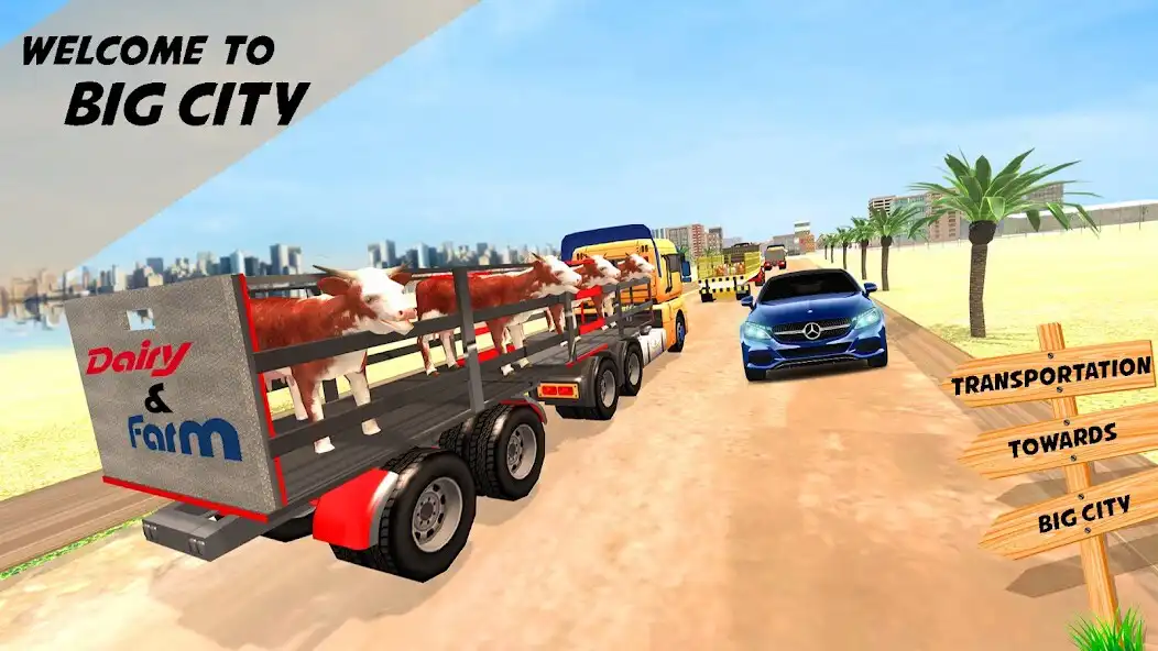 Play Offroad Farm Animal Transport as an online game Offroad Farm Animal Transport with UptoPlay