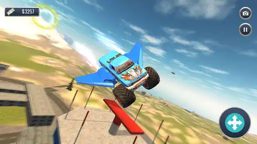 Play Offroad Flying Monster Truck Driving as an online game Offroad Flying Monster Truck Driving with UptoPlay