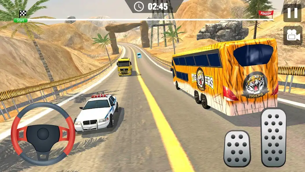 Play Offroad Hill Climb Bus Racing as an online game Offroad Hill Climb Bus Racing with UptoPlay