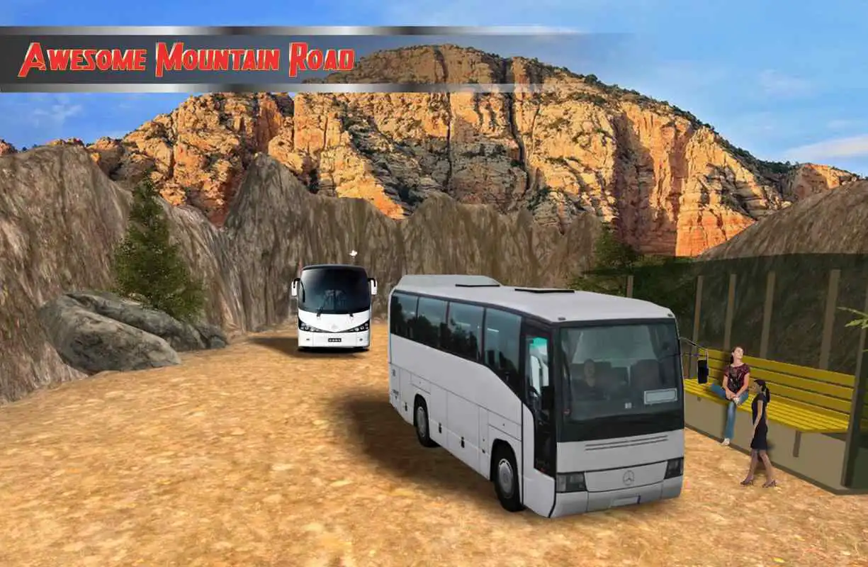 Play Off-road hilly bus sim