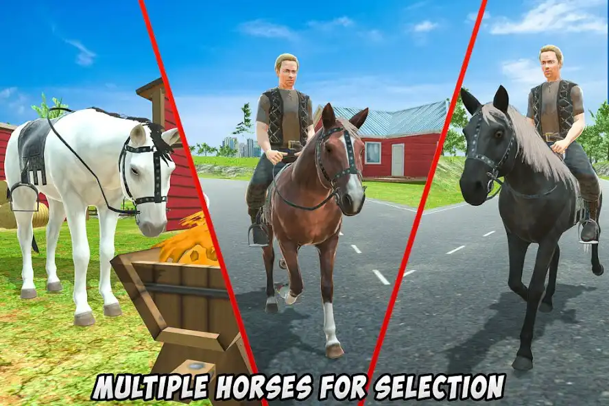 Play Offroad Horse Taxi Driver Sim as an online game Offroad Horse Taxi Driver Sim with UptoPlay