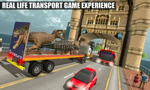Play Off-Road Jurassic Zoo World Dino Transport Truck as an online game Off-Road Jurassic Zoo World Dino Transport Truck with UptoPlay