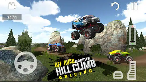 Play Offroad Monster Truck Simulator 2021 : Hill Race as an online game Offroad Monster Truck Simulator 2021 : Hill Race with UptoPlay
