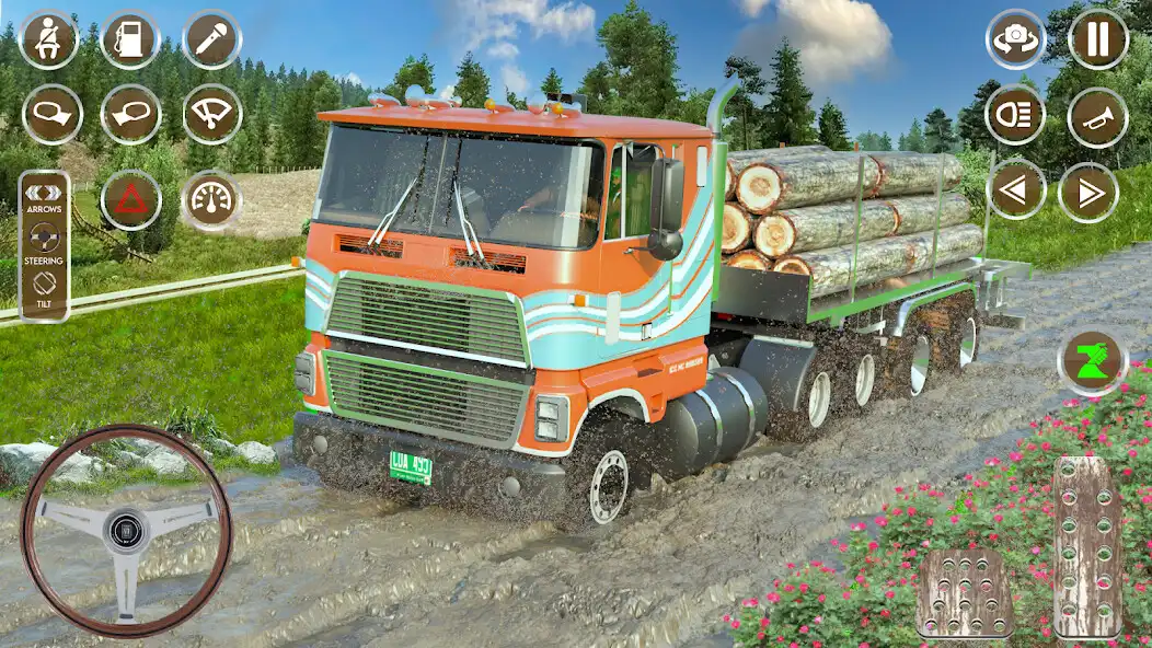 Play Offroad Mud Truck Games 3D as an online game Offroad Mud Truck Games 3D with UptoPlay