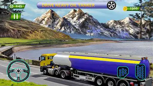 Play Offroad Oil Tanker Transport Truck Driver 3D Game as an online game Offroad Oil Tanker Transport Truck Driver 3D Game with UptoPlay