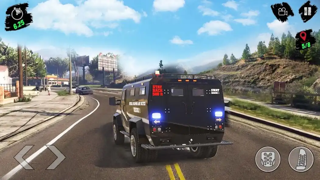 Play Offroad Police Truck Driver 3D as an online game Offroad Police Truck Driver 3D with UptoPlay