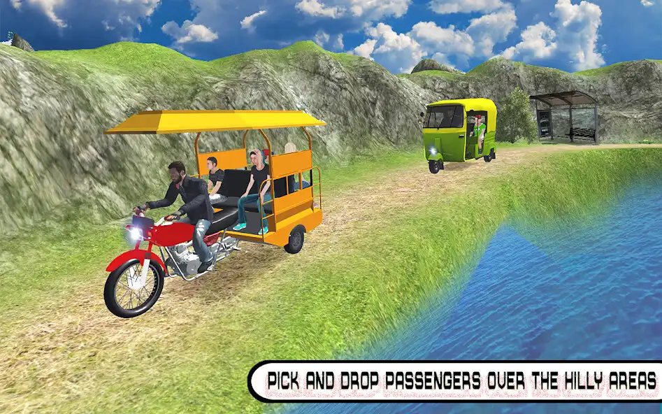 Play Offroad Rickshaw Tuk Tuk Drive as an online game Offroad Rickshaw Tuk Tuk Drive with UptoPlay
