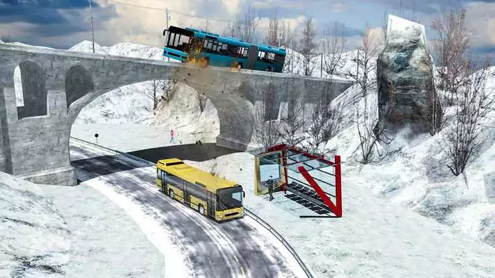 Play Off-road Snow Hill Coach Bus Simulator 3d 2018
