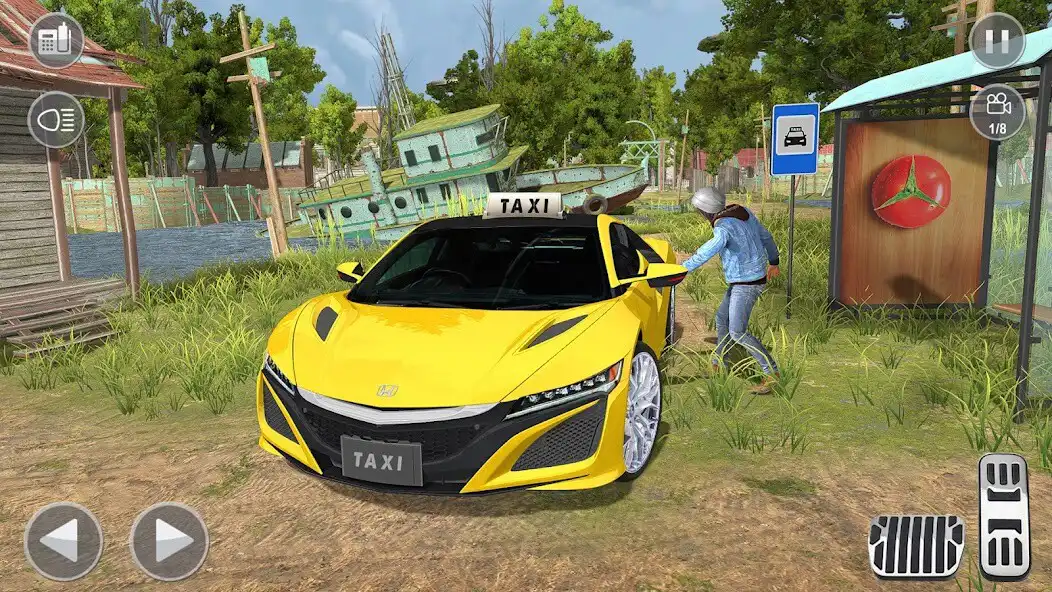 Play Offroad Taxi Driving Game 3d as an online game Offroad Taxi Driving Game 3d with UptoPlay