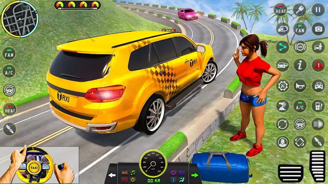 Play Offroad Taxi Driving Games 3d as an online game Offroad Taxi Driving Games 3d with UptoPlay