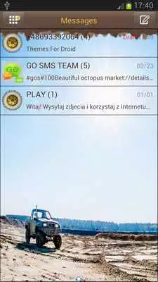 Play OFF ROAD Theme for GO SMS Pro