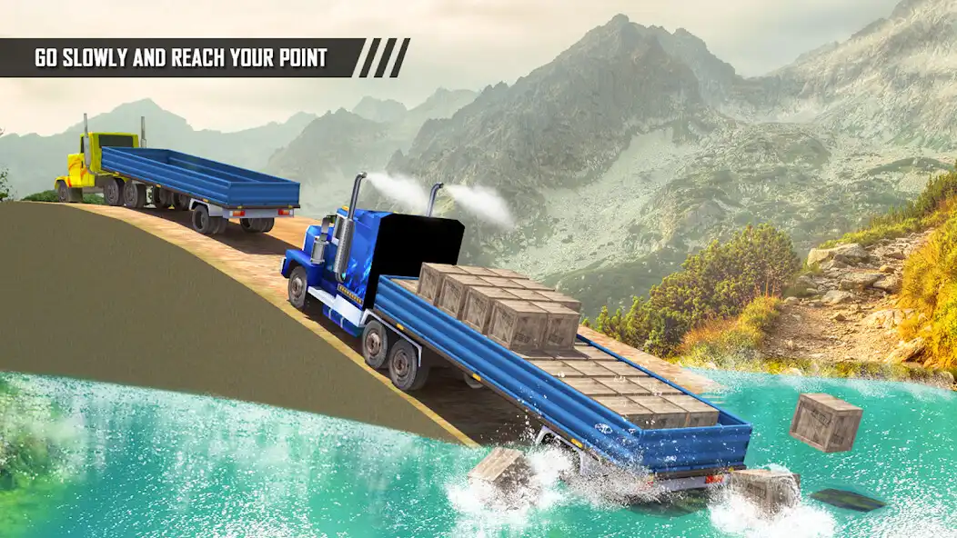 Play offroad transport truck driving:cargo truck driver as an online game offroad transport truck driving:cargo truck driver with UptoPlay