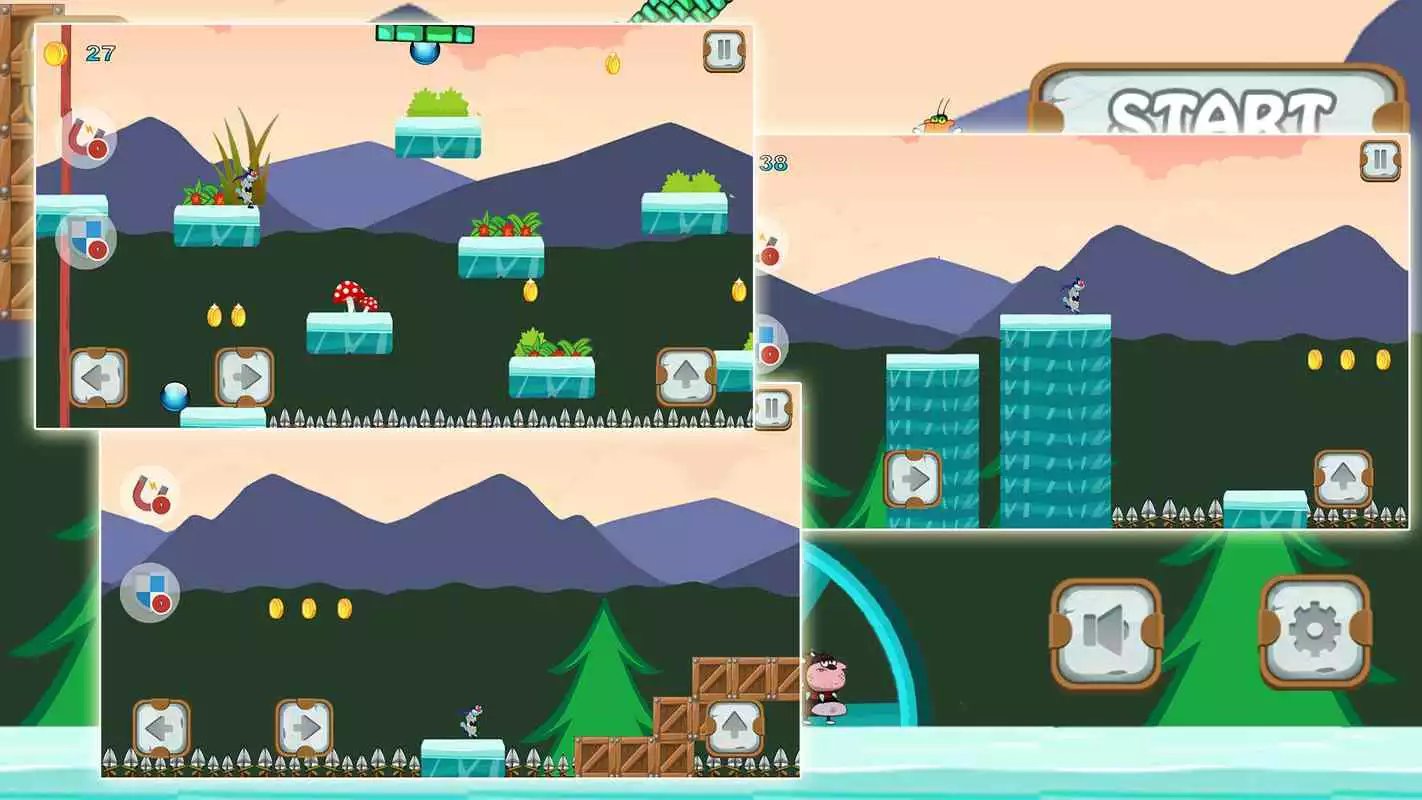 Play oggy adventure game