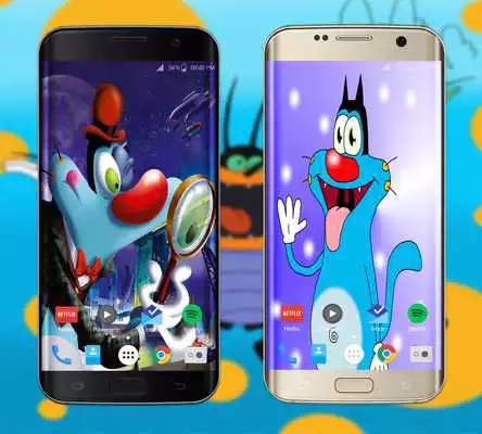 Play Oggy Cartoon Wallpaper
