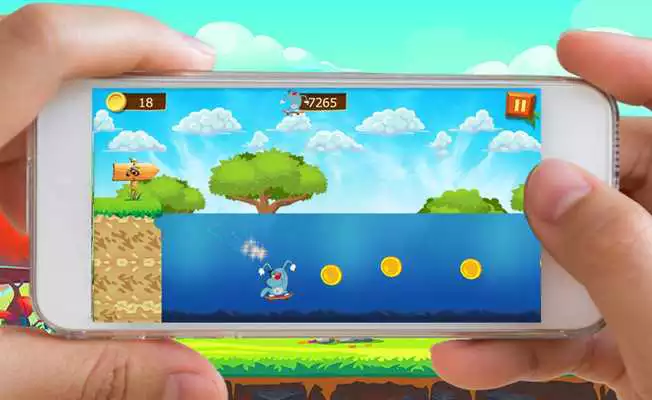 Play Oggy Ski Run Adventure Amazing World