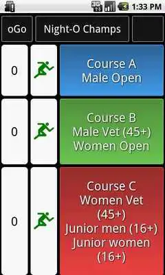 Play oGo Orienteering Start Timer