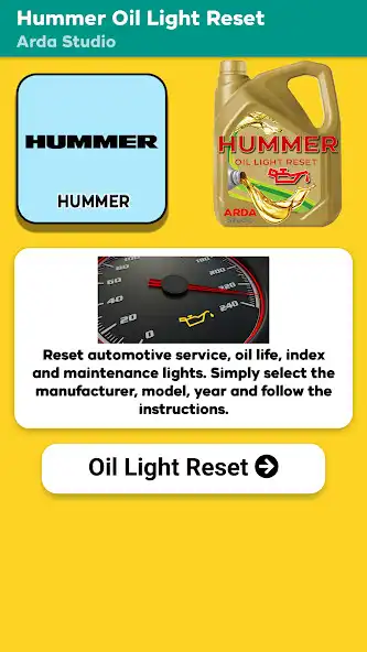 Play Oil Light Reset Hummer  and enjoy Oil Light Reset Hummer with UptoPlay