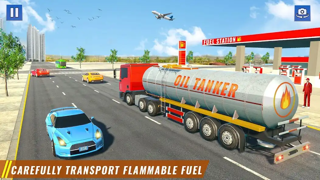 Oil Tanker Driving Simulator online game with UptoPlay