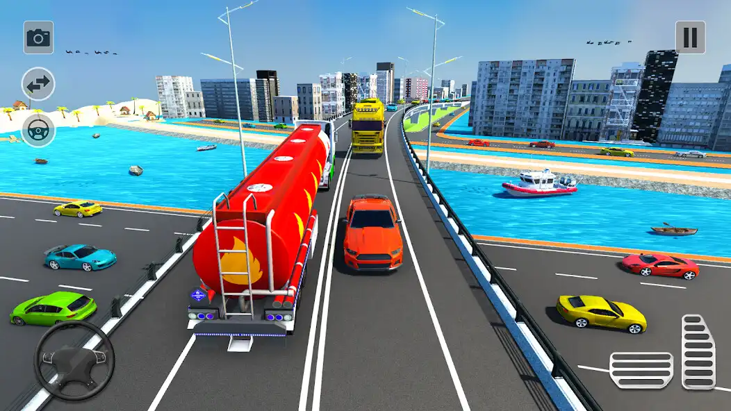 Play Oil Tanker Truck Driver 3D as an online game Oil Tanker Truck Driver 3D with UptoPlay