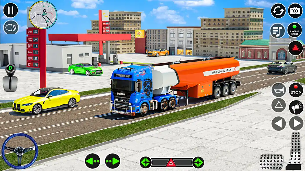 Play Oil Tanker Truck Driving 2023 as an online game Oil Tanker Truck Driving 2023 with UptoPlay