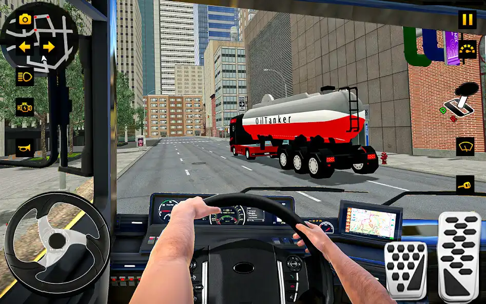 Play Oil tanker truck games in City as an online game Oil tanker truck games in City with UptoPlay