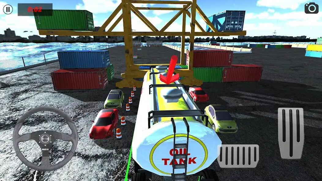 Play Oil Tanker Truck Parking Sim as an online game Oil Tanker Truck Parking Sim with UptoPlay