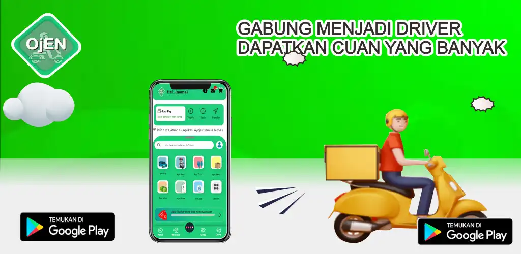 Play OJEN - Ojek Online dan Belanja as an online game OJEN - Ojek Online dan Belanja with UptoPlay