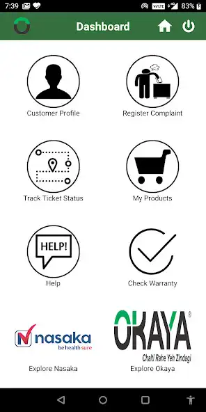 Play Okaya CustomerApp as an online game Okaya CustomerApp with UptoPlay