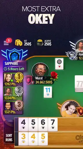 Play Okey Extra - Online Rummy Game  and enjoy Okey Extra - Online Rummy Game with UptoPlay