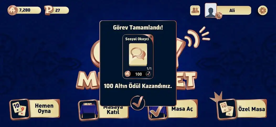 Play Okey Muhabbet as an online game Okey Muhabbet with UptoPlay