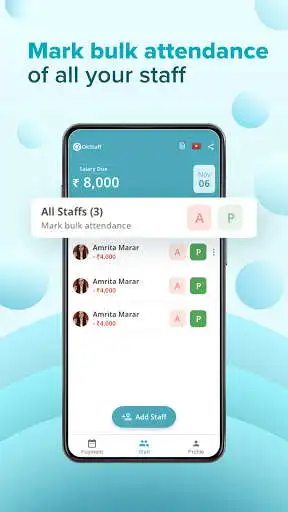 Play OkStaff Attendance app  Pagar Manager - OkCredit as an online game OkStaff Attendance app  Pagar Manager - OkCredit with UptoPlay