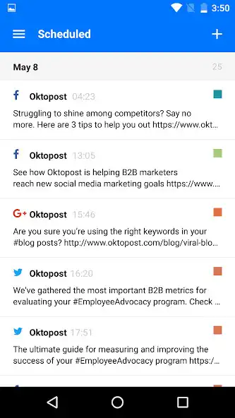Play Oktopost as an online game Oktopost with UptoPlay