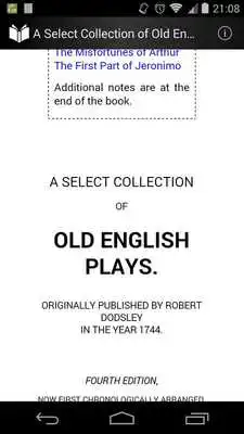 Play Old English Plays