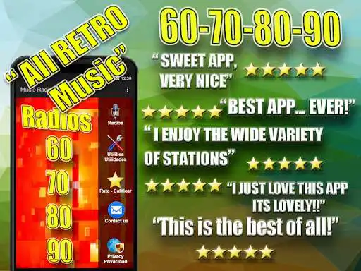 Play Oldies 60s 70s 80s 90s Radios. Retro Radios Free