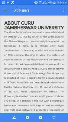 Play Old Papers of GJU (Abandoned)