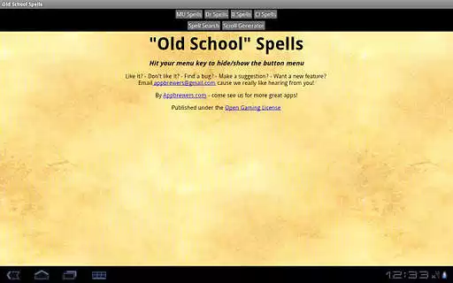 Play Old School Spells