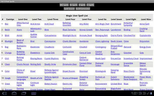 Play Old School Spells
