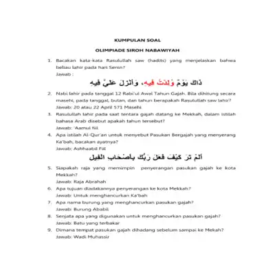 Play Olimpiade Siroh Nabi SAW