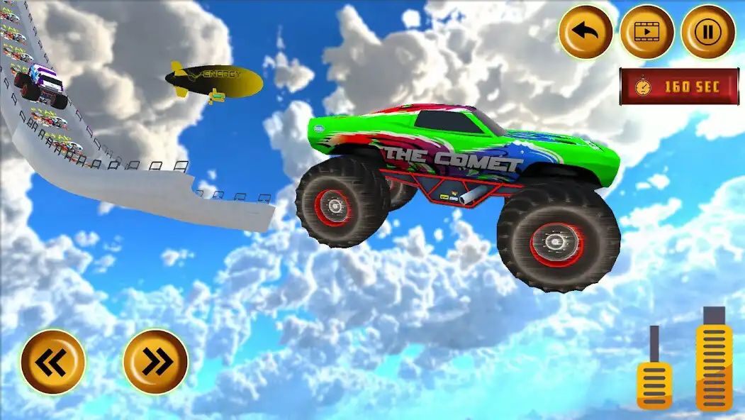 Play Omega Monster Truck stunt game as an online game Omega Monster Truck stunt game with UptoPlay